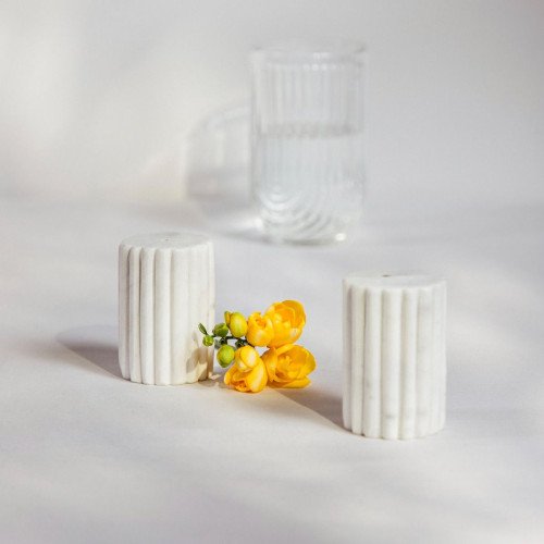 Сет за сол и пипер HOMLA MARBLE STRIPES