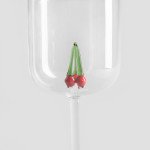 Чаша за вино с декорация череши HOMLA CEREZA 260 мл.