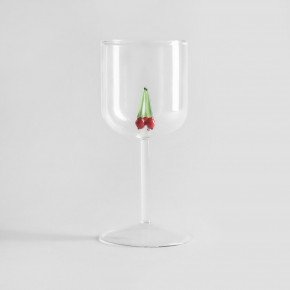 Чаша за вино с декорация череши HOMLA CEREZA 260 мл.