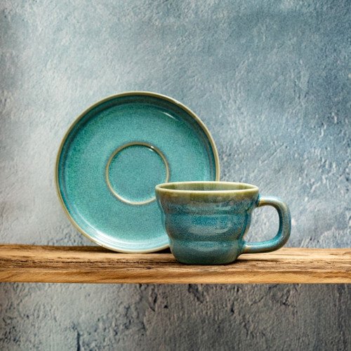 Чаша с чиния HOMLA CHERYL 200 мл., зелен