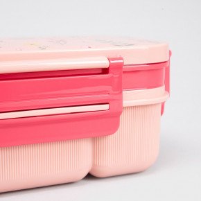 Сет детска кутия за храна и чаша HOMLA B2 LUSY, розов