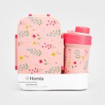 Сет детска кутия за храна и чаша HOMLA B2 LUSY, розов Сет детска кутия за храна и чаша HOMLA B2 LUSY, розов