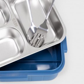 Кутия за храна 3 части HOMLA B2 DELVOR 750 мл., син