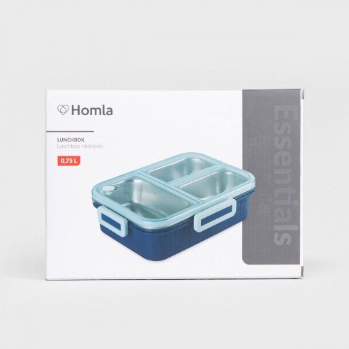 Кутия за храна 3 части HOMLA B2 DELVOR 750 мл., син Кутия за храна 3 части HOMLA B2 DELVOR 750 мл., син