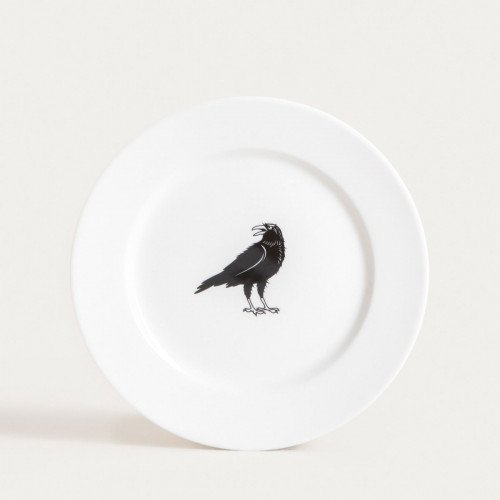 Чиния с гарван HOMLA BARIK 20 см.
