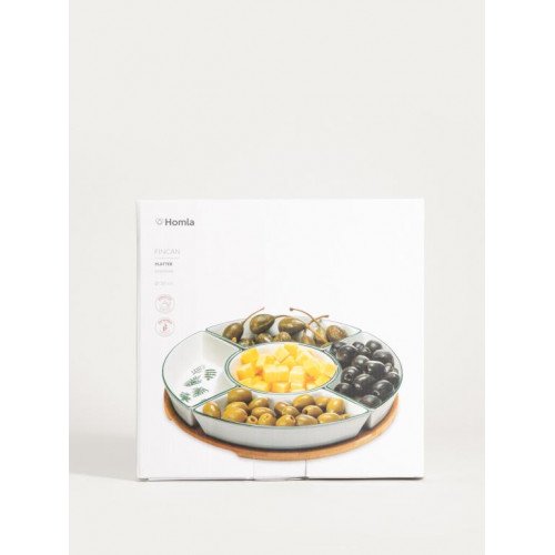 Поднос с комплект купи HOMLA FINCAN 30 см., зелен