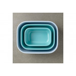 Купи за съхранение с капаци 3 бр. MEPAL Cirqula, северно синьо