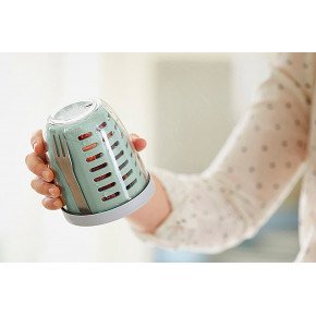 Чаша за плодове и зеленчуци с вилица MEPAL Ellipse pots, розов