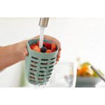 Чаша за плодове и зеленчуци с вилица MEPAL Ellipse pots, син