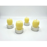 Сет свещи 4 бр. DUKA NATURLIGA, жълт