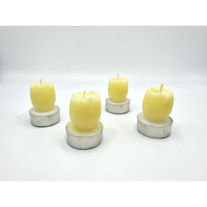 Сет свещи 4 бр. DUKA NATURLIGA, жълт