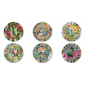 Сет пластмасови чинии 6 бр. EXCELSA TROPICAL CHIC 33 см.