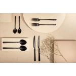 Прибори за хранене 24 части HOMLA LUGANO, черен