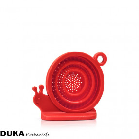 Запарка за чай охлюв DUKA KRUX, светлочервен