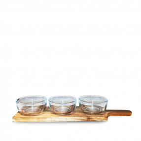 Сет от 3 купи с дъска DUKA ACACIA