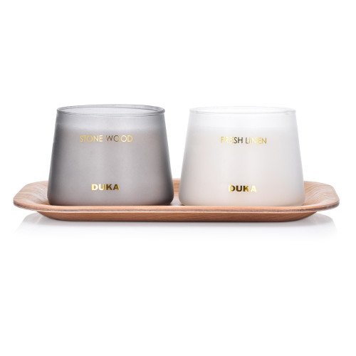 Ароматна свещ DUKA BERG, бял