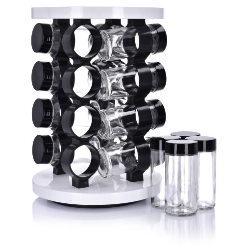 Подправки с въртяща поставка 17 ел. DUKA KRYDDA, бял