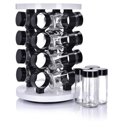 Подправки с въртяща поставка 17 ел. DUKA KRYDDA, бял