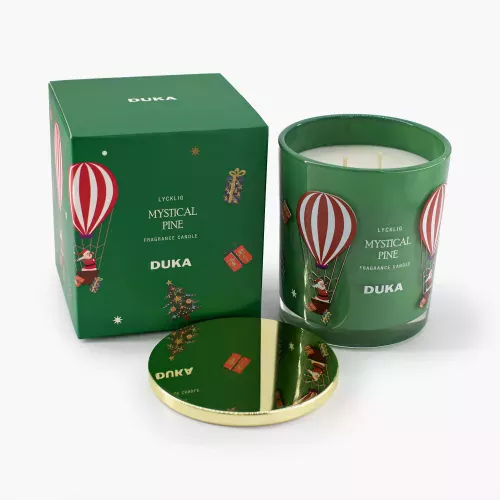 Ароматна свещ DUKA LYCKLIG MYSTICAL PINE 8,8x10,8 см.