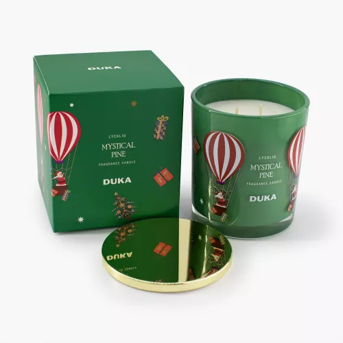 Ароматна свещ DUKA LYCKLIG MYSTICAL PINE 8,8x10,8 см.