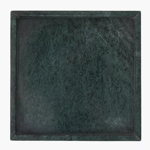 Поднос - декоративен DUKA MARBLE 26x26 см., зелен.