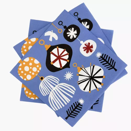 Салфетки 20 бр. DUKA JULKLAP 33x33 см., син