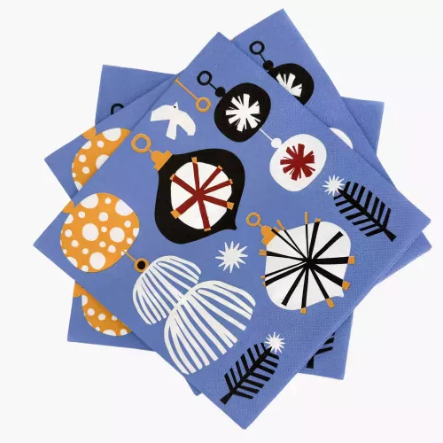 Салфетки 20 бр. DUKA JULKLAP 33x33 см., син