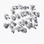 Сет латински букви за сладки 26 бр. DUKA MINI