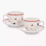 Сет чаши и чинии 2 бр. DUKA LYCKLIG 200 мл.