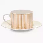 Сет чаши с чинии 2 бр. DUKA GOLD 200 мл.