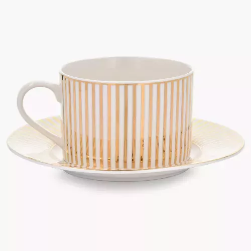 Сет чаши с чинии 2 бр. DUKA GOLD 200 мл.