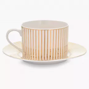 Сет чаши с чинии 2 бр. DUKA GOLD 200 мл.