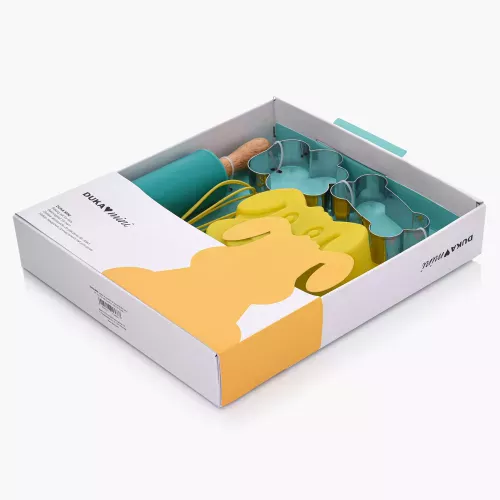 Детски сет за сладки 5 части DUKA MINI, жълт