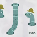 Салфетки 20 бр. DUKA MINI 33x33 см., земно червейче