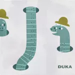 Салфетки 20 бр. DUKA MINI 33x33 см., земно червейче