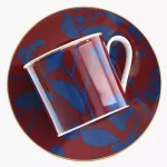 Чаша с чиния DUKA SKADI 200 мл., червен