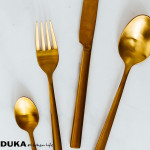 Прибори за хранене DUKA ESTER 16 части, златни