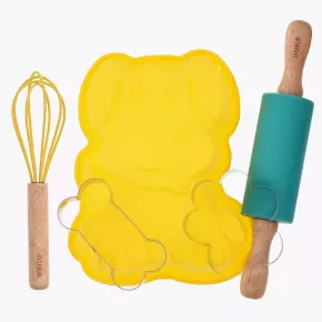 Детски сет за сладки 5 части DUKA MINI, жълт