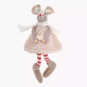 Мишка момиче DUKA LILLIPUT 15 см., бежов