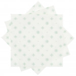 Салфетки 20 бр. DUKA CELEBRATE 33x33 см., бял, зелен