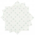 Салфетки 20 бр. DUKA CELEBRATE 33x33 см., бял, зелен