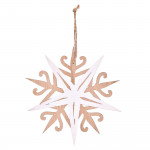 Висулка снежинка DUKA BLIXTA 15х15 см., бял