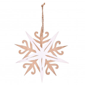 Висулка снежинка DUKA BLIXTA 15х15 см., бял