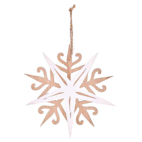 Висулка снежинка DUKA BLIXTA 15х15 см., бял