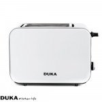 Тостер с две отделения DUKA BOSSE, бял Тостер с две отделения DUKA BOSSE, бял