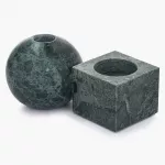 Свещник DUKA MARBLE 6,7 см., зелен