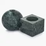 Свещник DUKA MARBLE 6,7 см., зелен