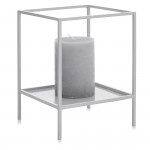 Стойка за декорация DUKA LADA 15x15x20 см., сив