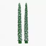 Сет свещи 2 бр. DUKA JULMYS 25 см., зелен