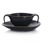 Купа с чиния DUKA TIME DARK 450 мл., черен
